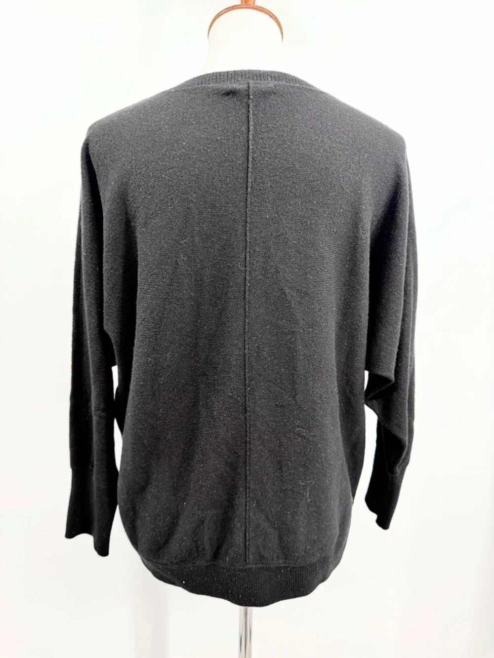 J. CREW COLLECTION Italian Cashmere Dolman Sweater Black 05066